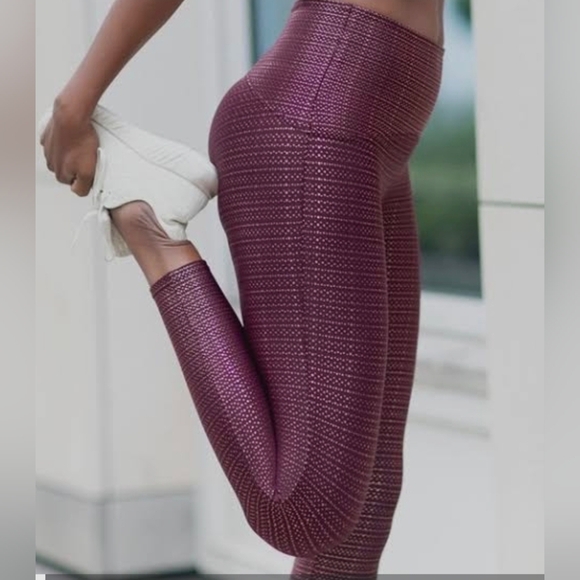 SPANX Pants - SPANX Metallic Leggings Size M